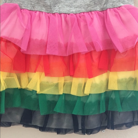 Hanna Andersson Colorful Tulle Dress, size 60 (3-6 months), gently used. - Picture 4 of 11